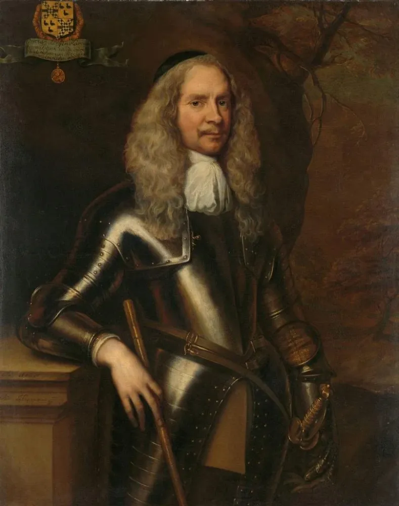 Maalaus Cornelis van Aerssen 1600-62 Seigneur de Sommelsdijk Colonel de cavalerie - Adriaen Hanneman