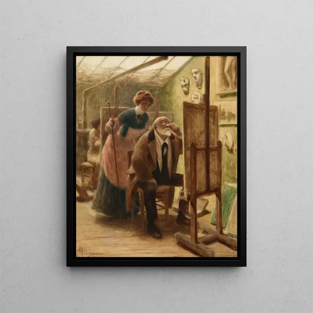Maalaus La Correction - Albert Guillaume | Taidetuloste