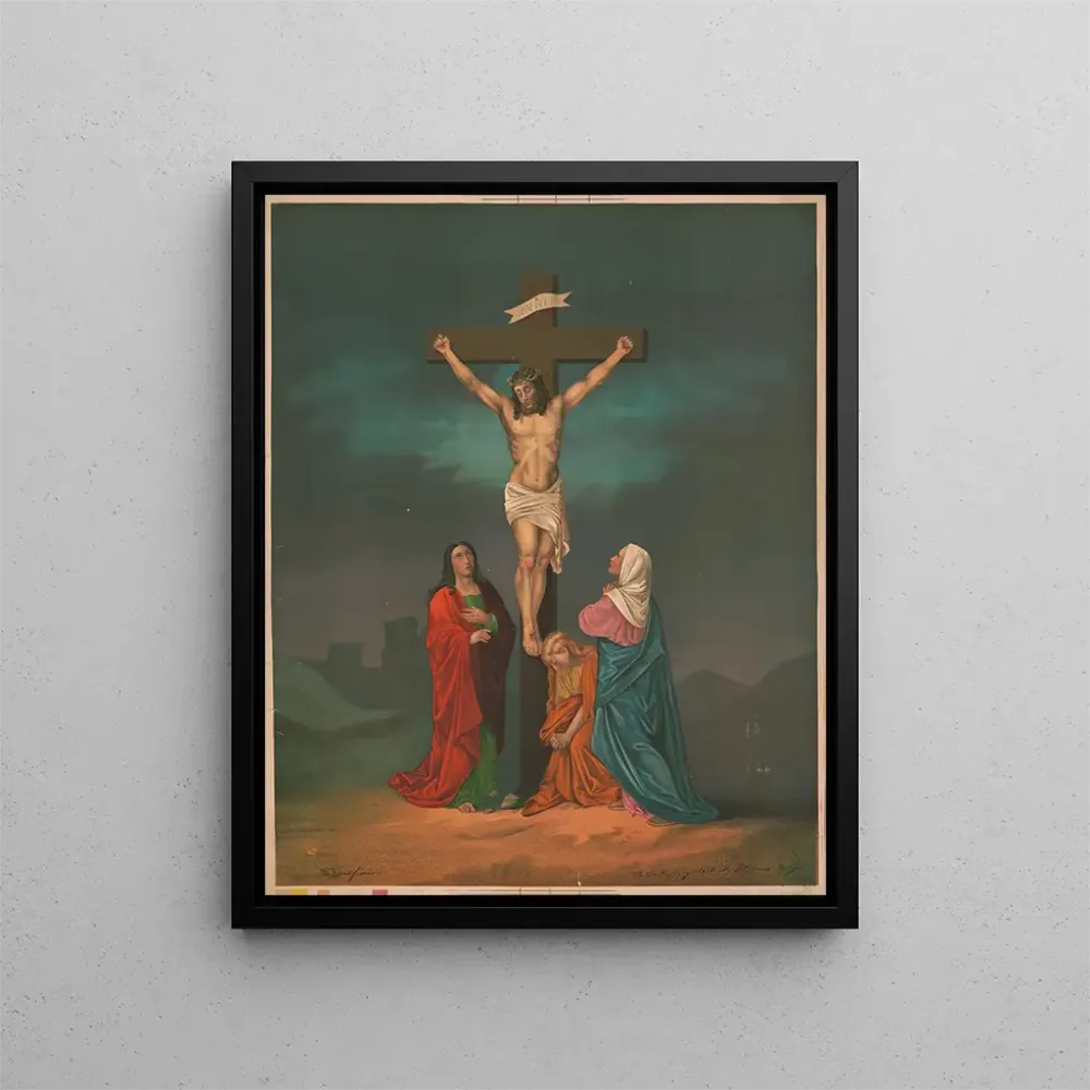Maalaus La crucifixion - Anonyme | Taidetuloste