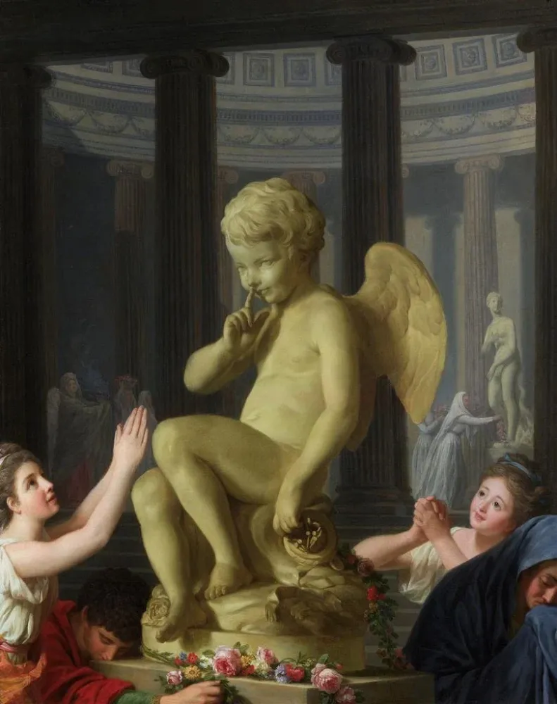 Maalaus Le culte de Cupidon - Alexander Roslin | Taidetuloste