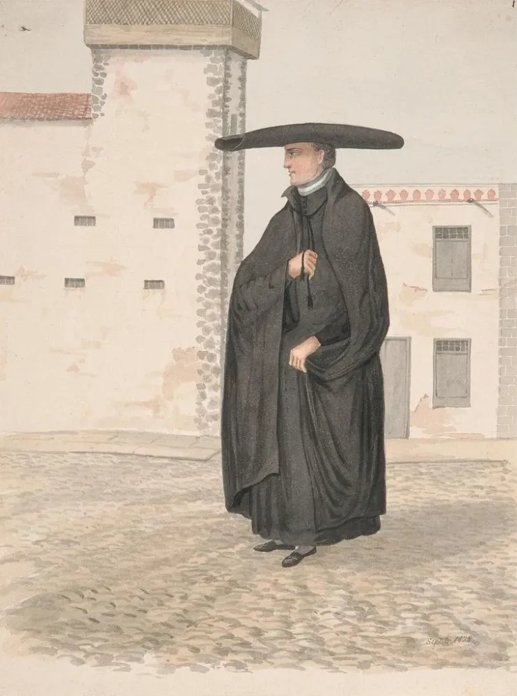 Maalaus Curé de paroisse - Alfred Diston | Taidetuloste