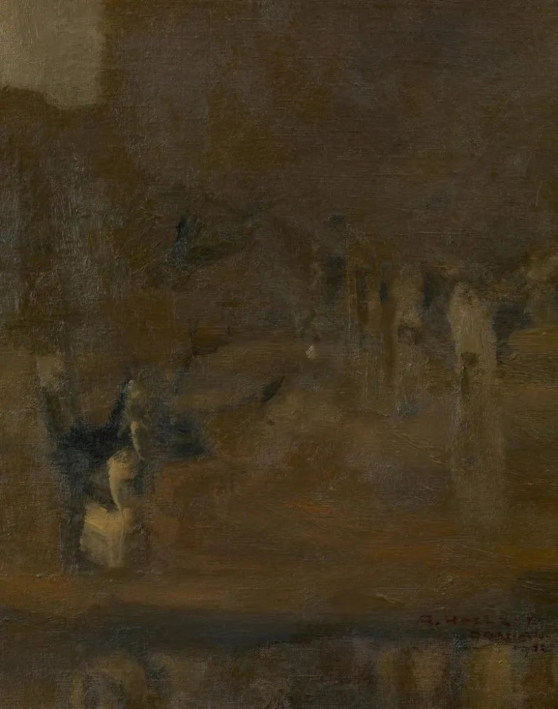 Maalaus Dachau maisemasuunnitelmasta - Adolf Hölzel | Taidetuloste