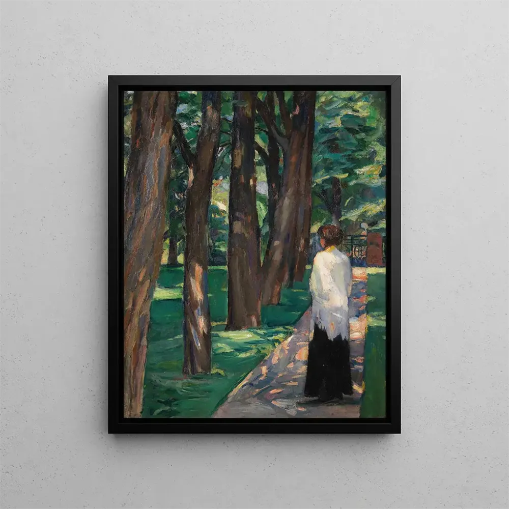 Maalaus Dame dans le parc - Albert Weisgerber | Taidetuloste