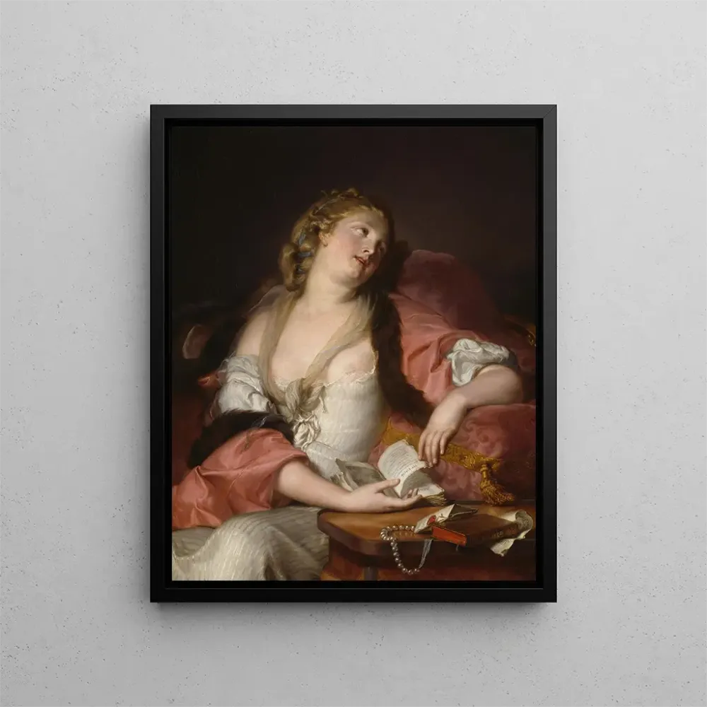Maalaus Dame lisant les lettres d'Héloïse et d'Abélard - Auguste Bernard d'Agesci | Taidetuloste