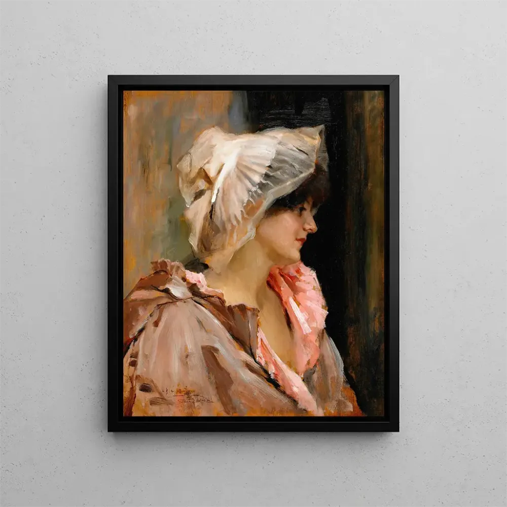 Maalaus Dame parisienne en peignoir - Albert Edelfelt | Taidetuloste