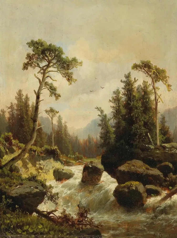 Maalaus Dans le Pinzgau - Adolf Chwala | Taidetuloste