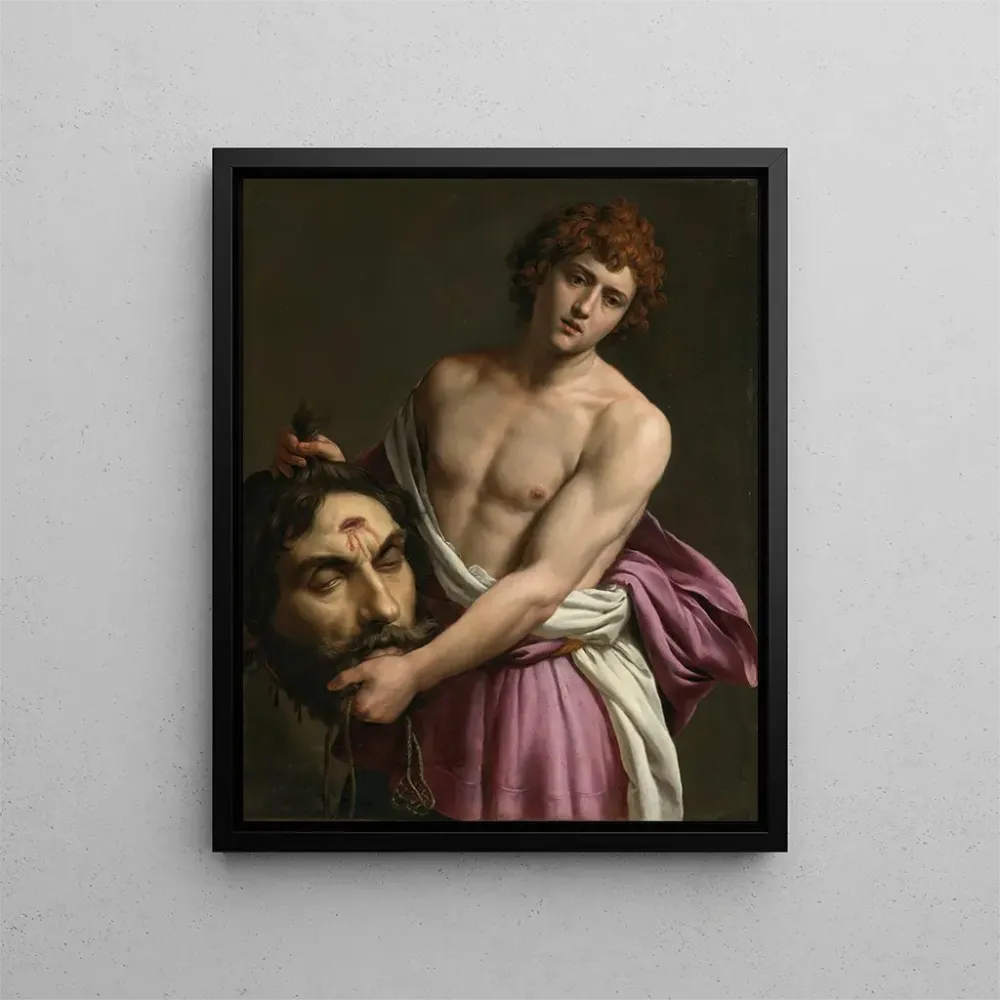 Maalaus Davidin pää Goliathista - Alessandro Turchi | Taidetuloste