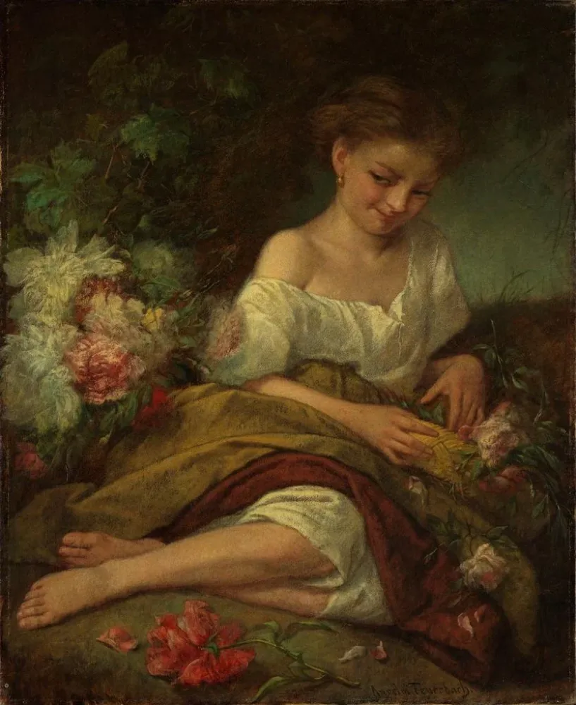 Maalaus Demoiselle d'honneur - Anselm Feuerbach | Taidetuloste