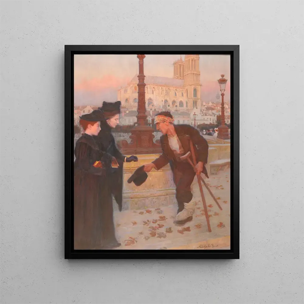 Maalaus Le Denier de la veuve - Adolphe Binet | Taidetuloste