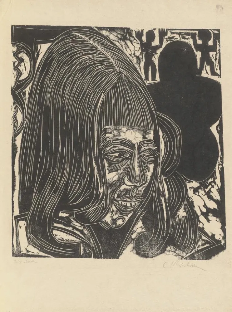 Maalaus Dorothea Sternheimin muotokuva - Ernst Ludwig Kirchner | Taidetuloste