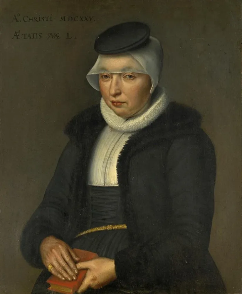 Maalaus Dorothea Wasserhuhn, Peter Ryffin puolison - Bartholomäus Sarburgh | Taidetuloste