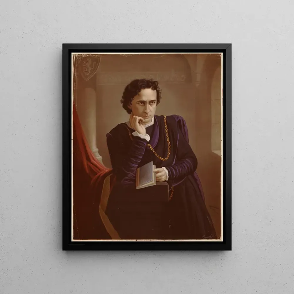 Maalaus Edwin Booth Hamlet - Bencke Scott | Taidetuloste