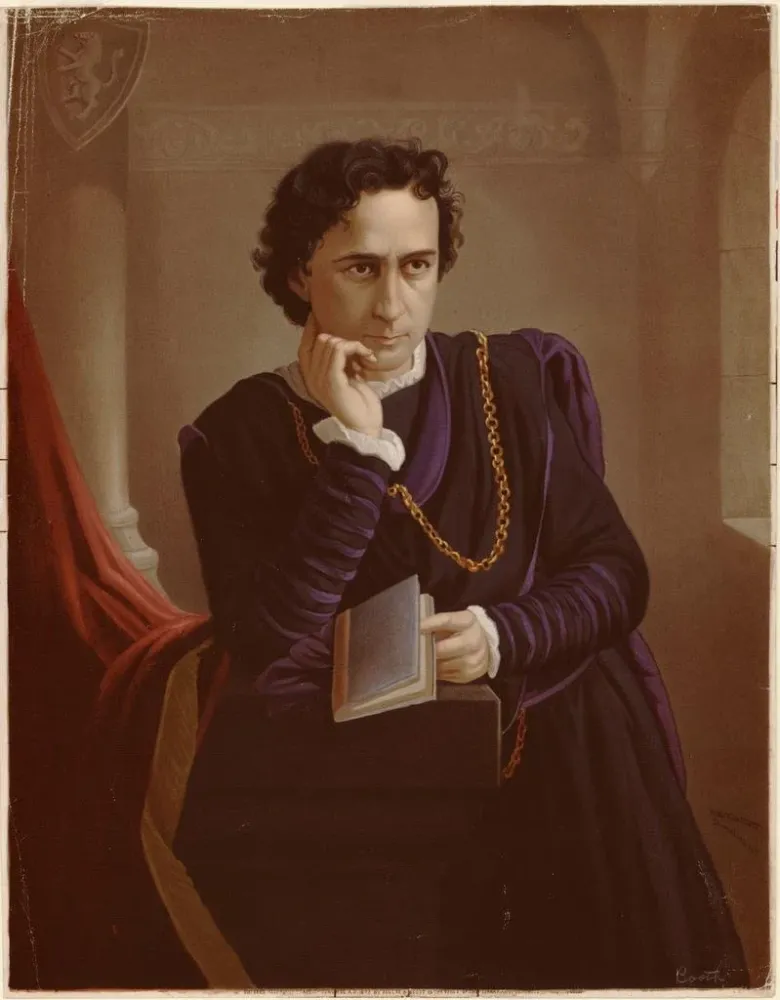 Maalaus Edwin Booth Hamlet - Bencke Scott | Taidetuloste