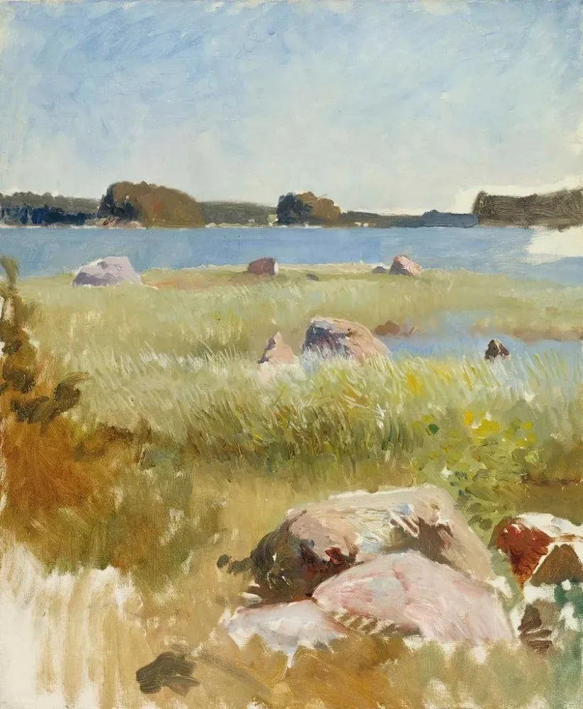 Maalaus Epäonnistuneen saariston maisemasta - Albert Edelfelt | Taidetuloste
