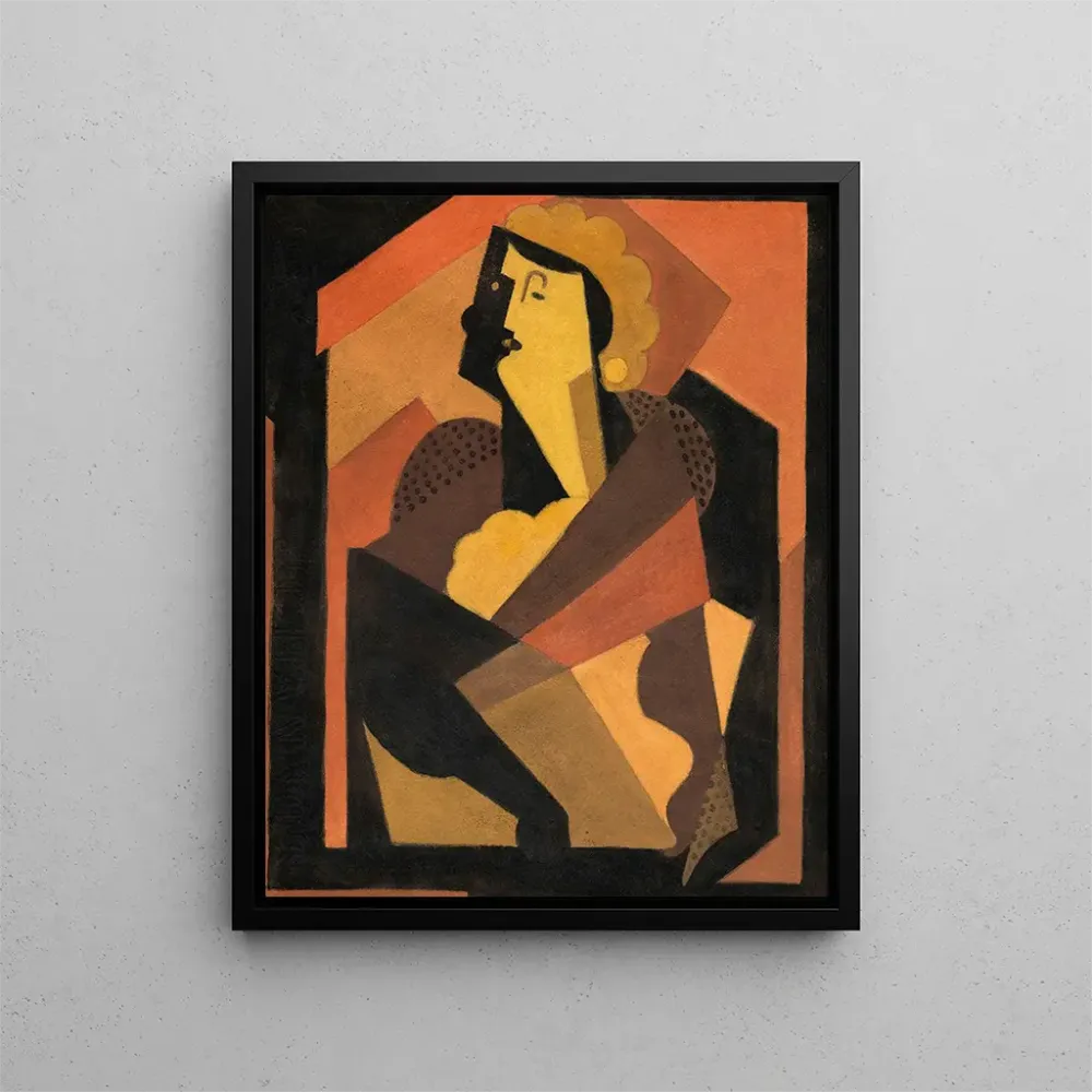 Maalaus La Femme au gant noir - Albert Gleizes | Taidetuloste