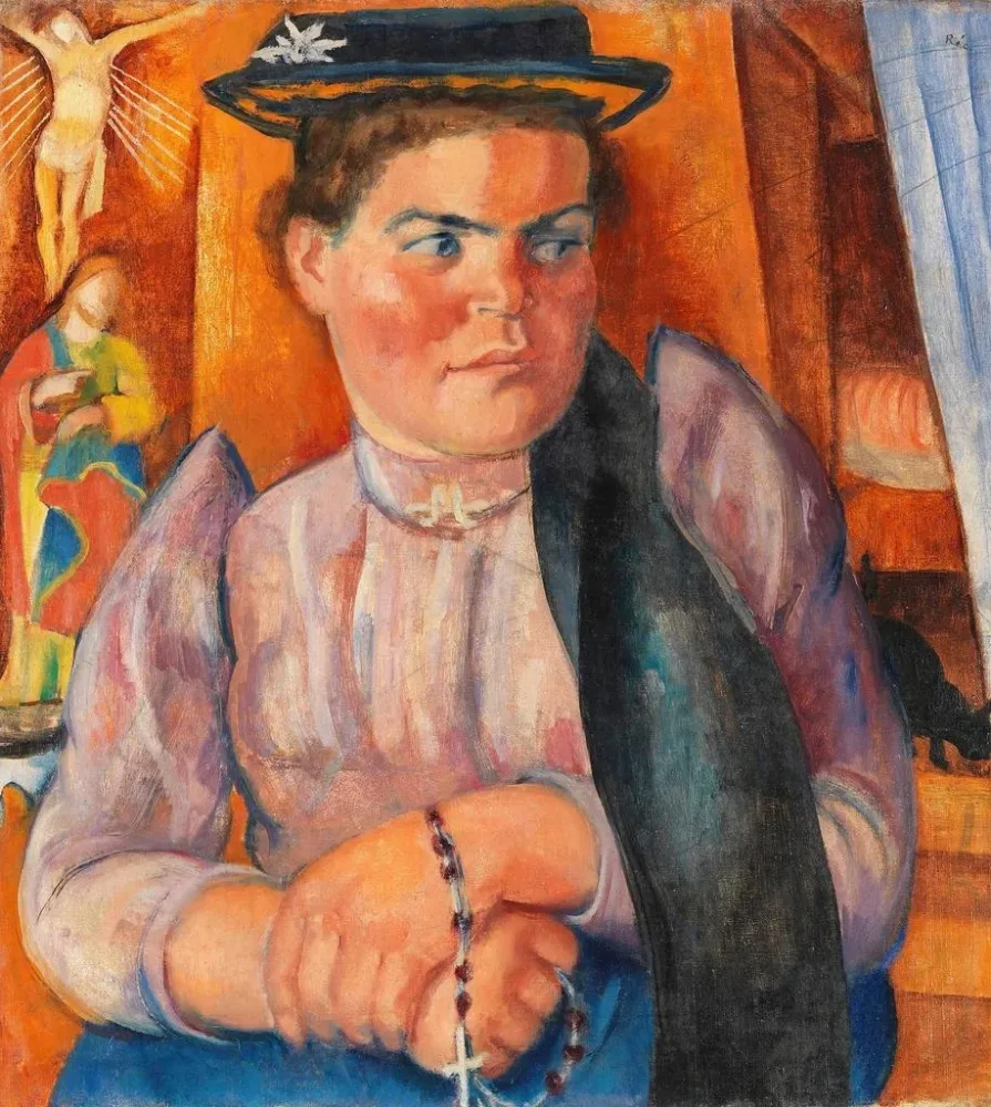 Maalaus Fermier tyrolien - Anita Re | Taidetuloste
