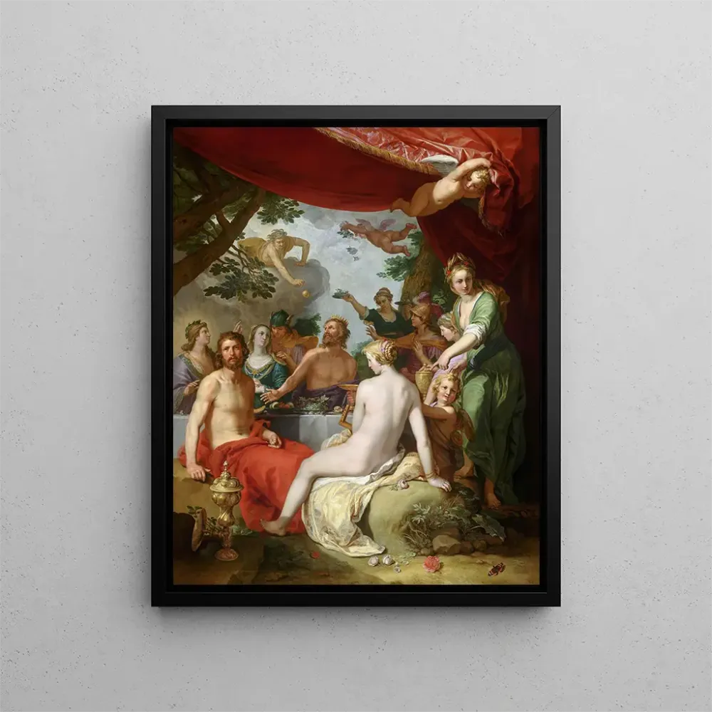 Maalaus Le festin des dieux au mariage de Pélée et de Thétis - Abraham Bloemaert | Taidetuloste
