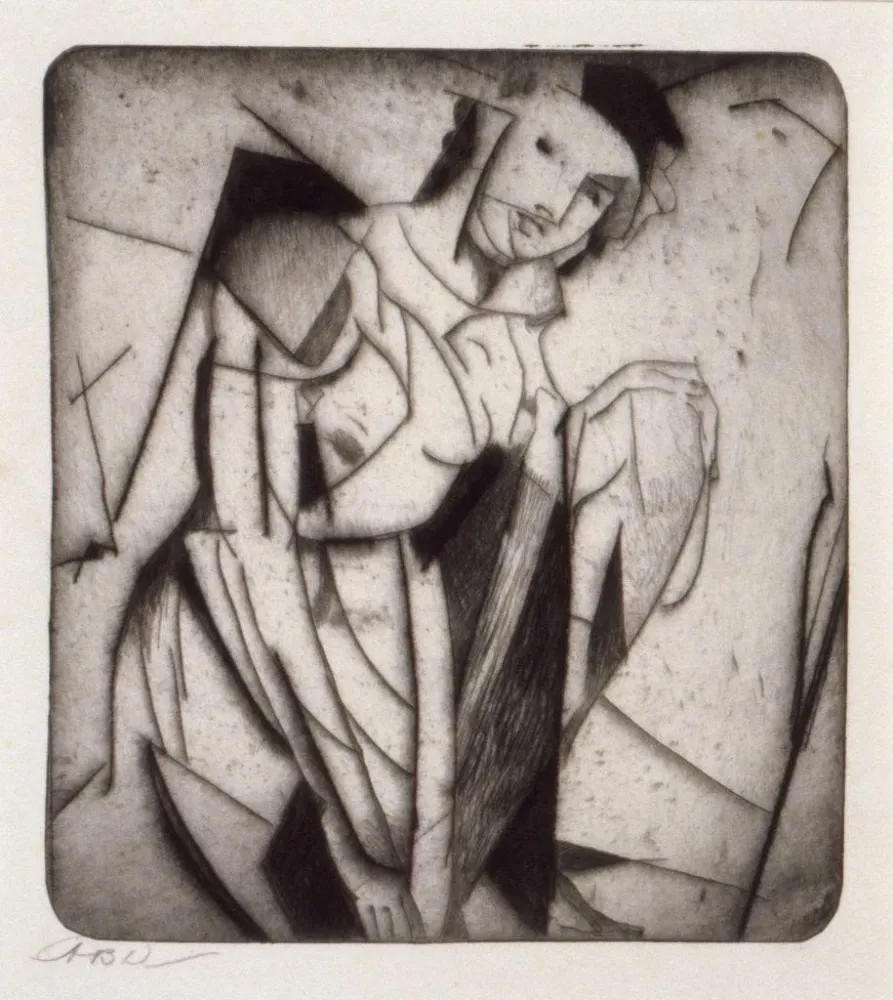 Maalaus Figure en verre - Arthur Bowen Davies | Taidetuloste
