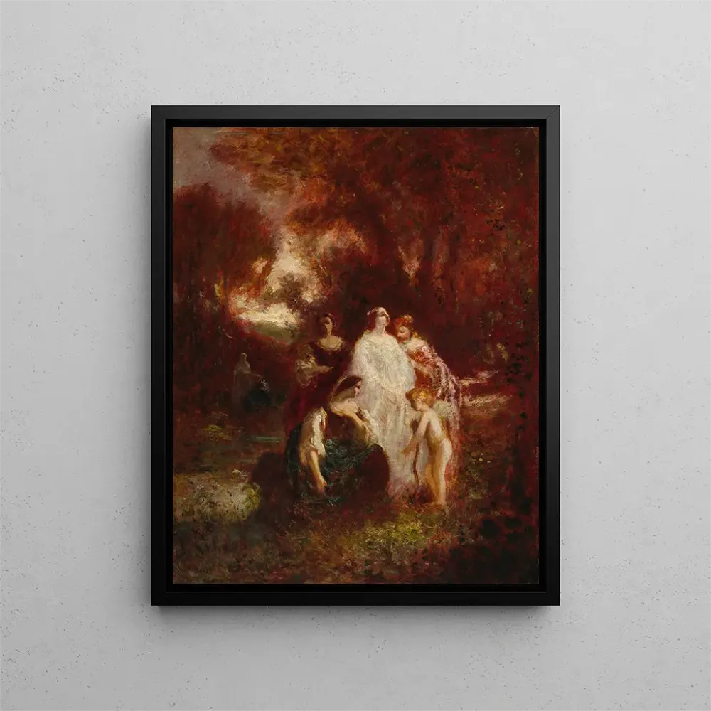Maalaus Figures dans les bois - Adolphe Monticelli | Taidetuloste