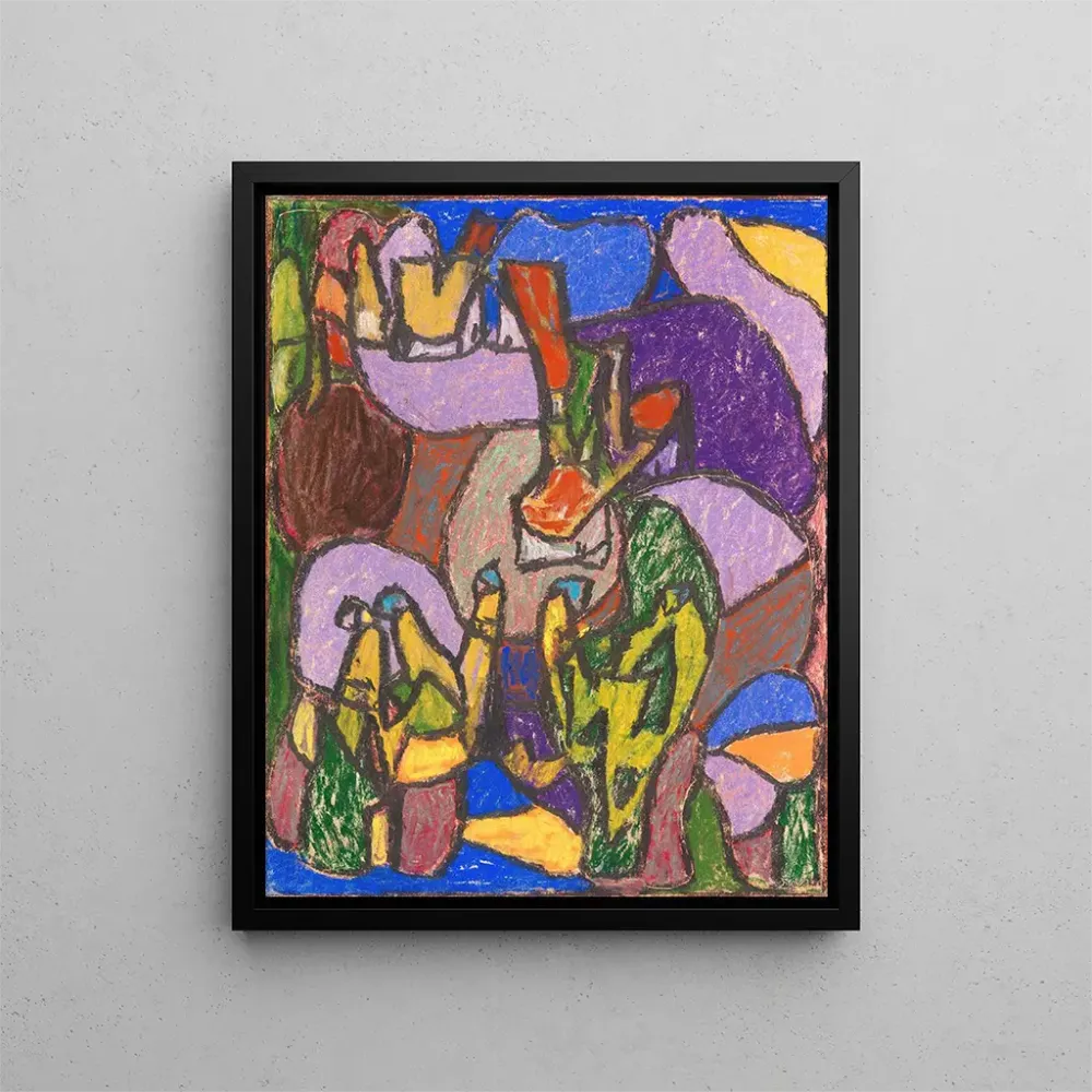 Maalaus Figures sans titre - Adolf Hölzel | Taidetuloste