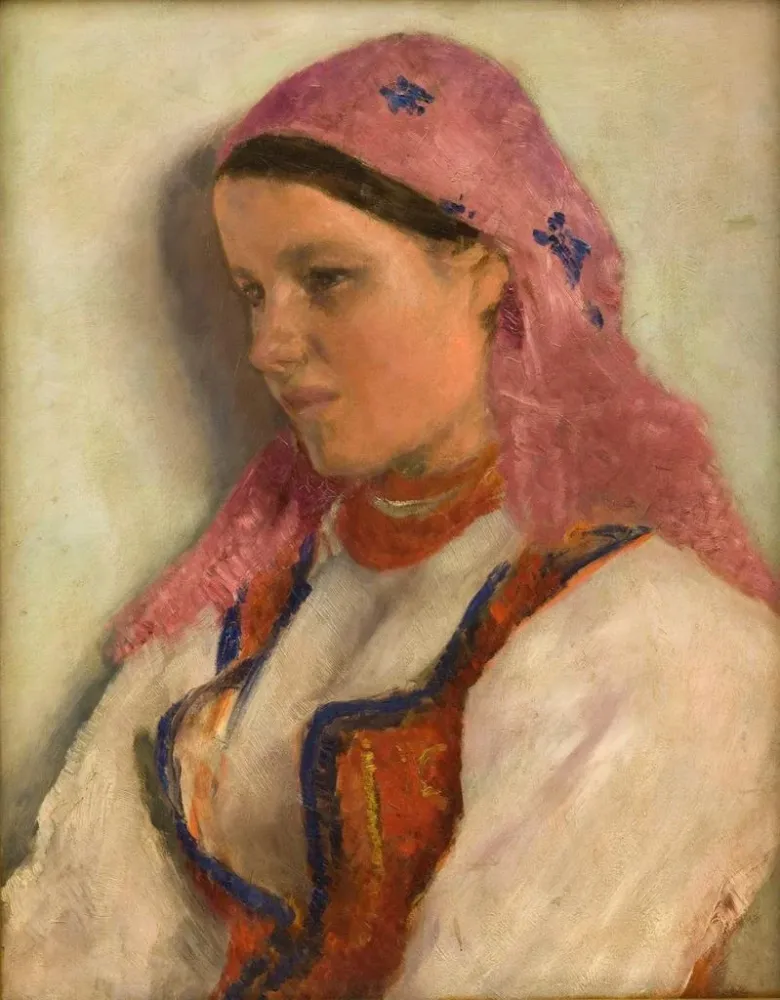 Maalaus Fille de Bronowice - Aleksander Gierymski | Taidetuloste