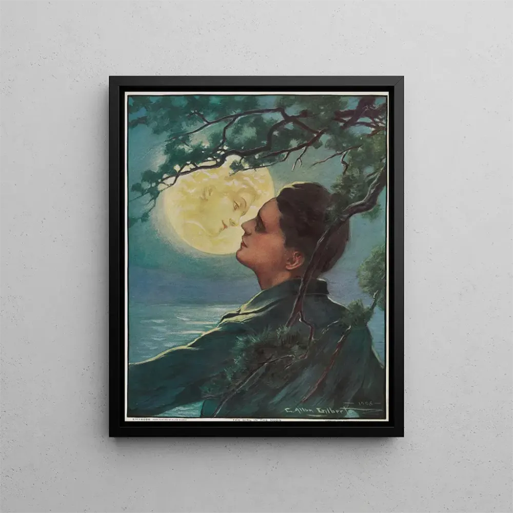 Maalaus La Fille dans la lune - Brown Bigelow | Taidetuloste