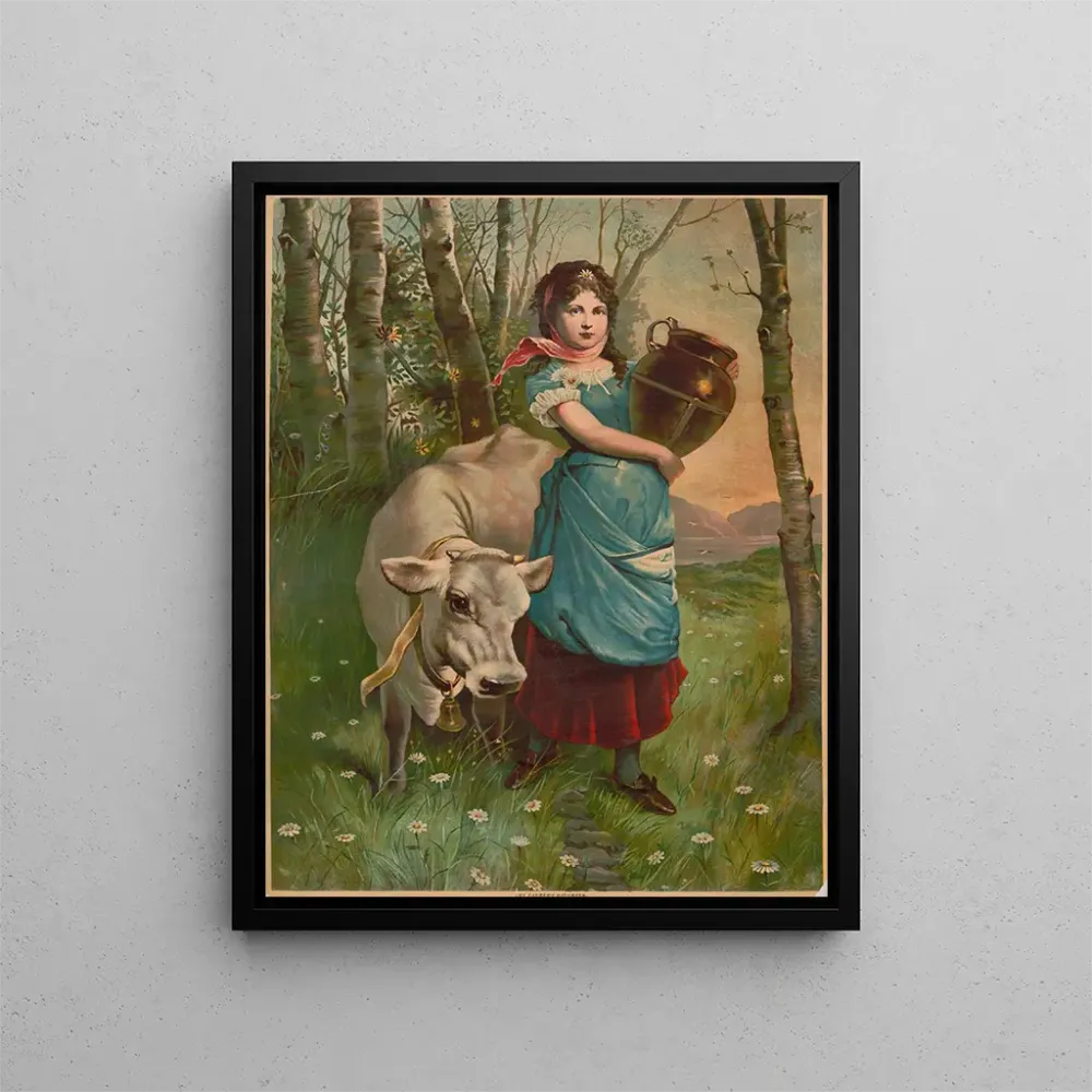 Maalaus La fille du fermier - Anonyme | Taidetuloste
