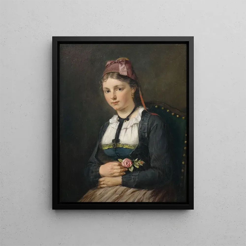 Maalaus Fille de la êt-Noire - August Müller | Taidetuloste