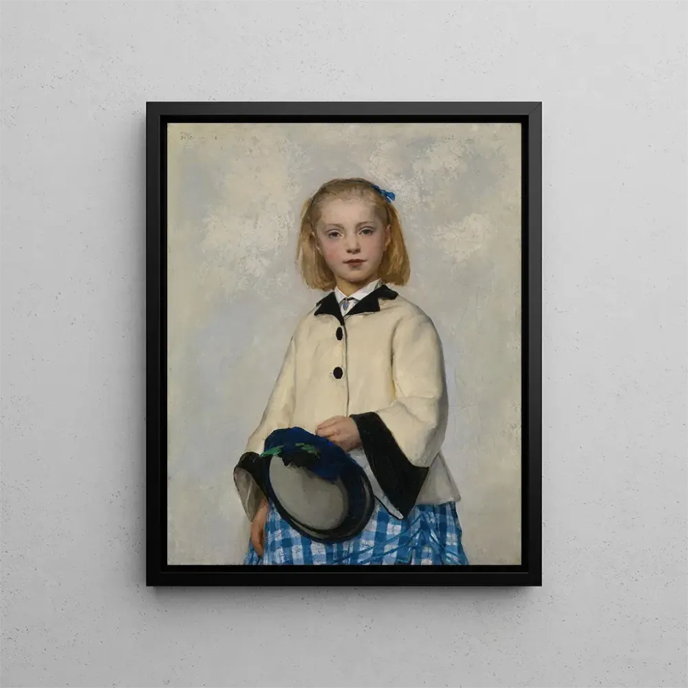 Maalaus La Fille de l'artiste Louise - Albert Anker | Taidetuloste