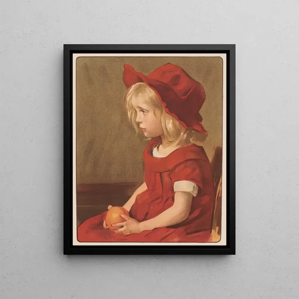 Maalaus Fillette à l'orange - Louise Catherine Breslau | Taidetuloste