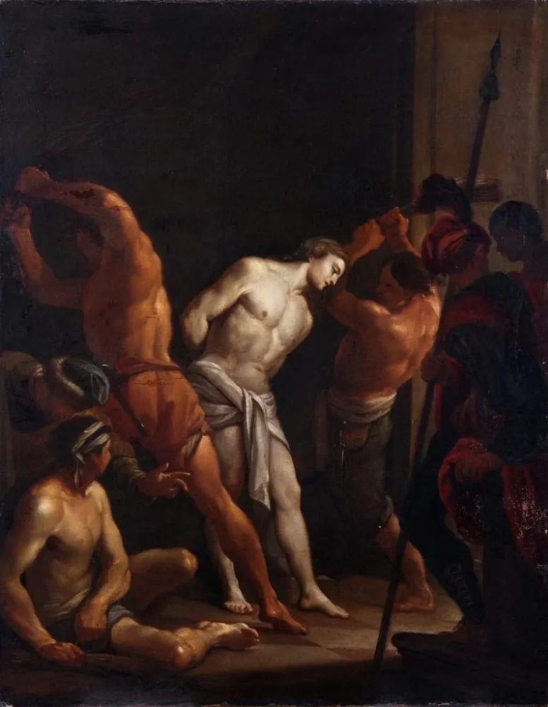 Maalaus La Flagellation du Christ - Après Francesco Trevisani | Taidetuloste