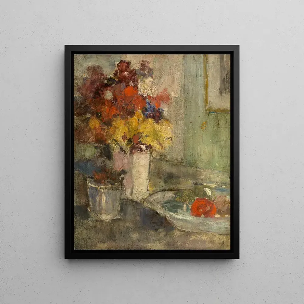 Maalaus Fleurs - Auguste Oleffe | Taidetuloste