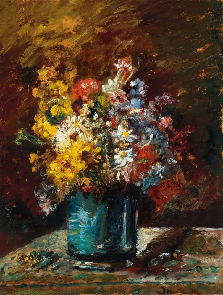 Maalaus Fleurs Divers - Adolphe Monticelli | Taidetuloste