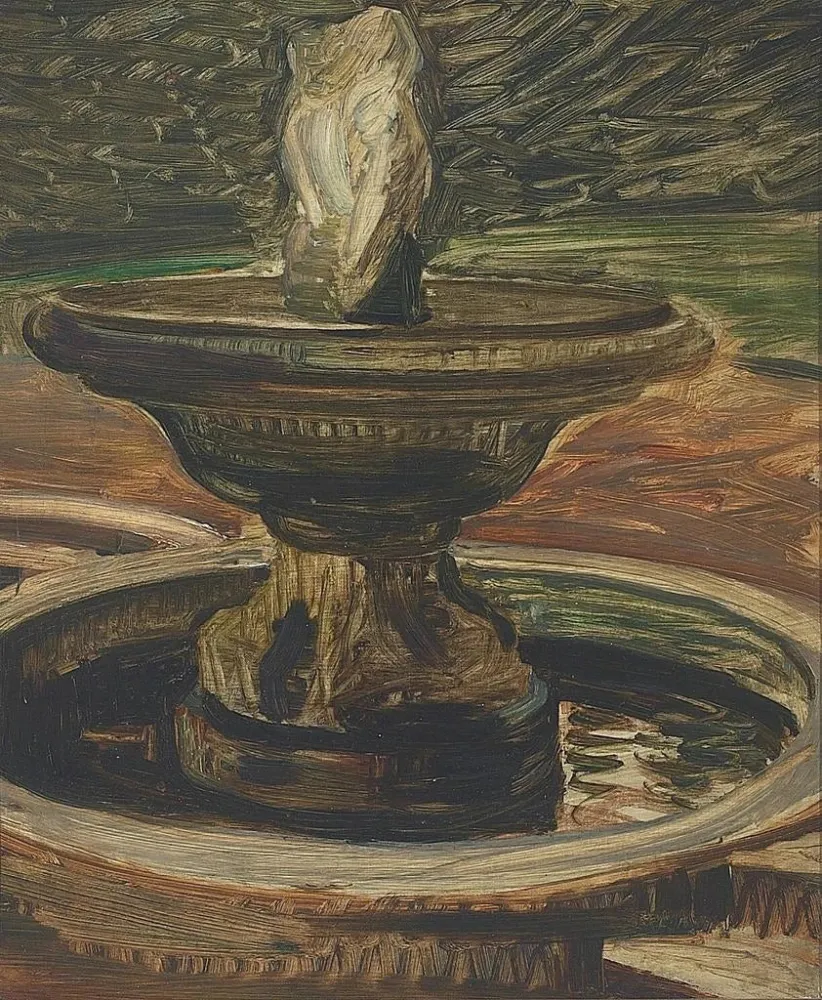 Maalaus Fontaine - Agnes Slott-Møller | Taidetuloste