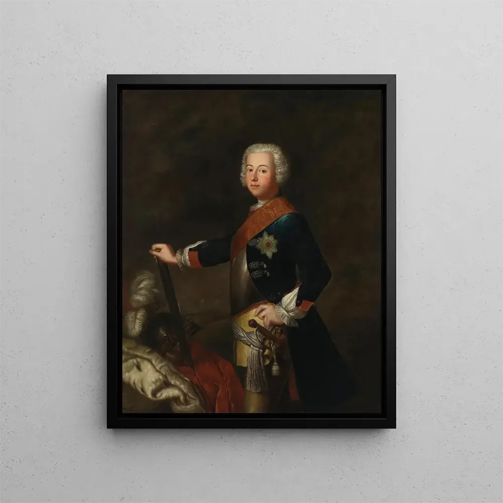 Maalaus Frédéric II suuren muotokuva - Antoine Pesne | Taidetuloste