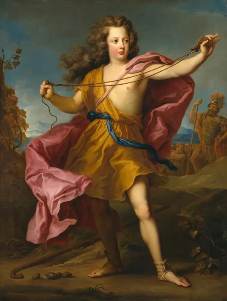 Maalaus Frédéric-Guillaume Ier 1688-1740 Preussin kuningas - Adolf Ulrik Wertmüller