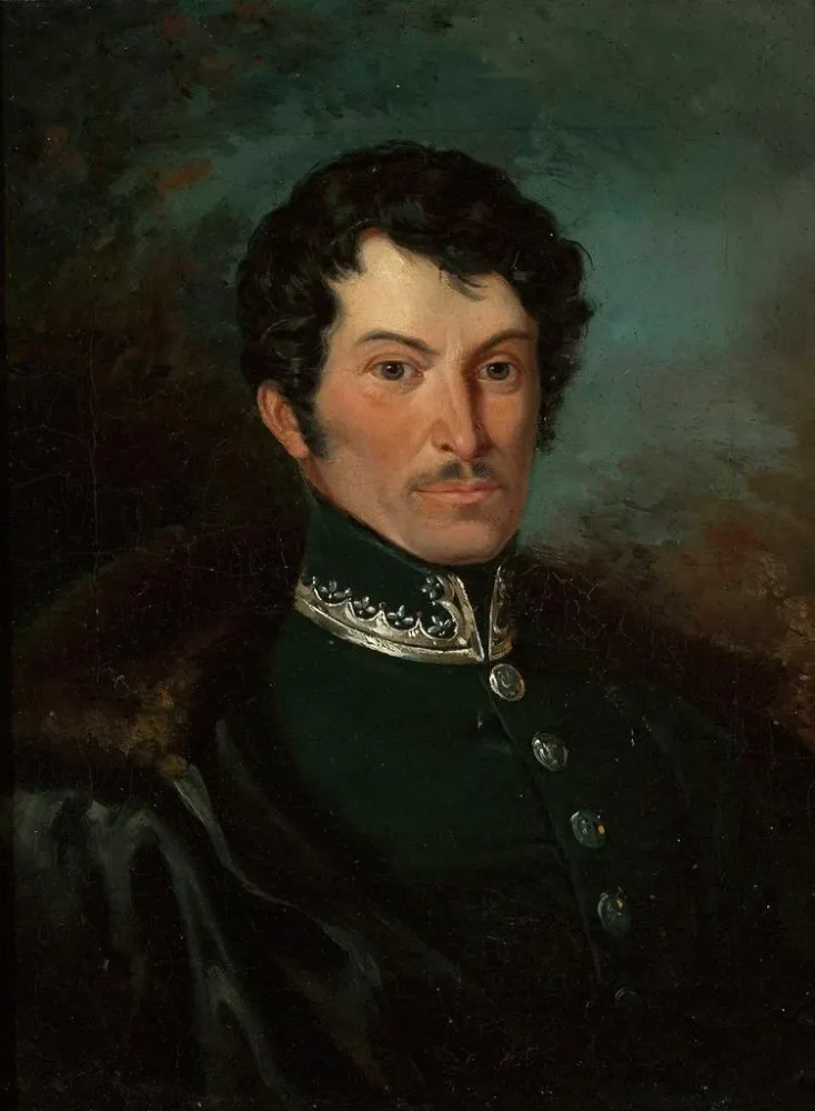 Maalaus Friedrich Christoph Dietrichin muotokuvasta - Aleksander Ludwik Molinari | Taidetuloste