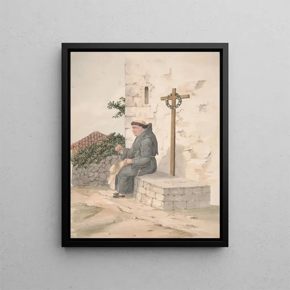 Maalaus Frère franciscain - Alfred Diston | Taidetuloste