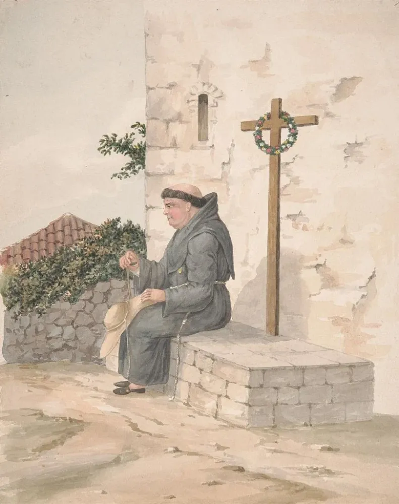 Maalaus Frère franciscain - Alfred Diston | Taidetuloste