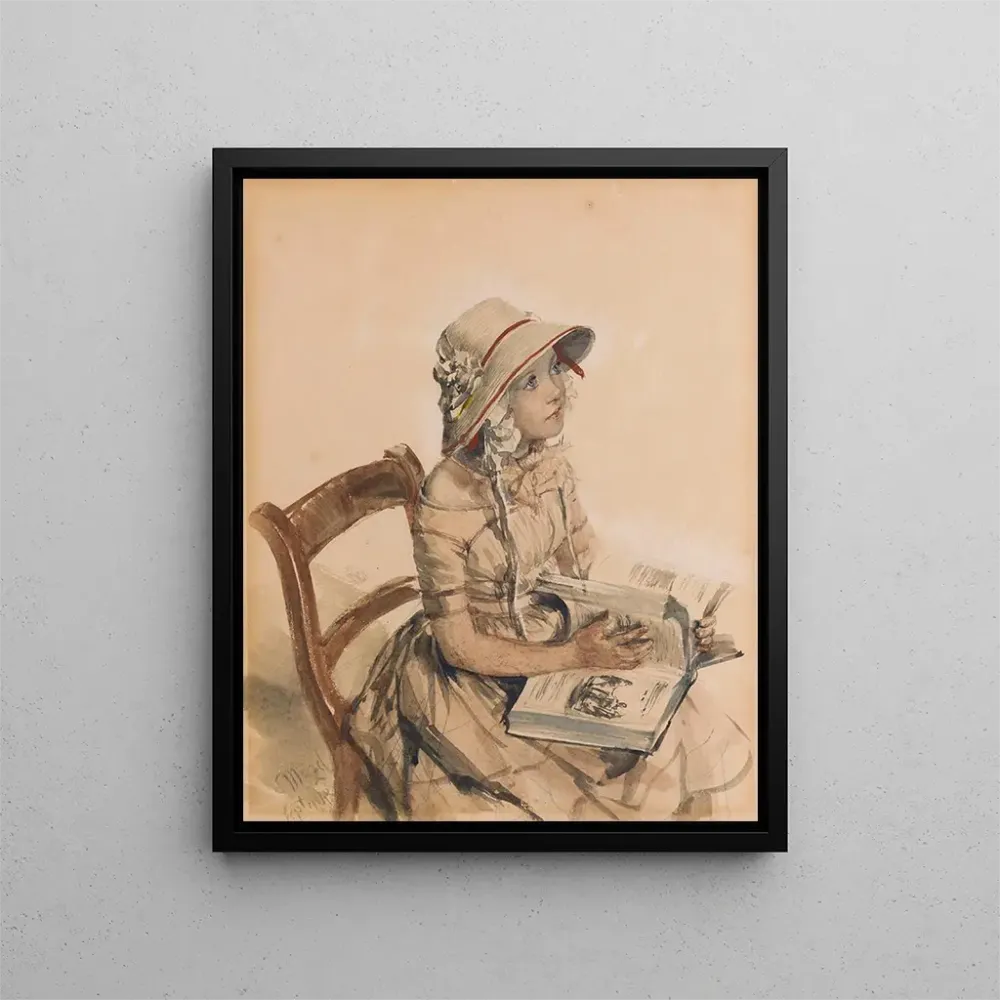 Maalaus Fräulein Maercker - Adolph von Menzel | Taidetuloste