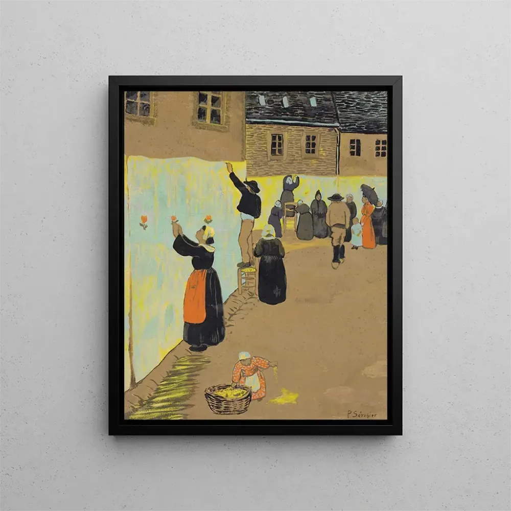 Maalaus La Fête - Dieu à Huelgoat - Paul Srusier | Taidetuloste