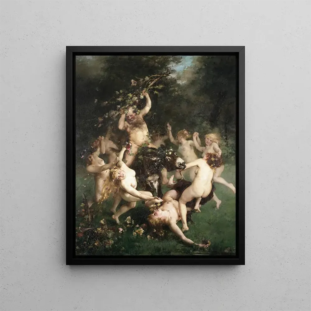 Maalaus La fête de Silène - Alfred Philippe Roll | Taidetuloste
