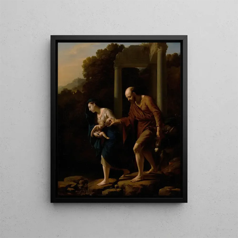 Maalaus La fuite en Égypte - Adriaen van der Werff | Taidetuloste