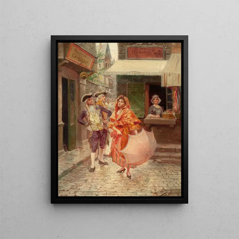Maalaus Galanterie parisienne - Alonzo Perez | Taidetuloste