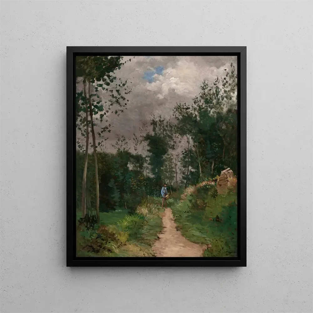 Maalaus Garde-champêtre dans la êt de Fontainebleau - Alfred Sisley | Taidetuloste
