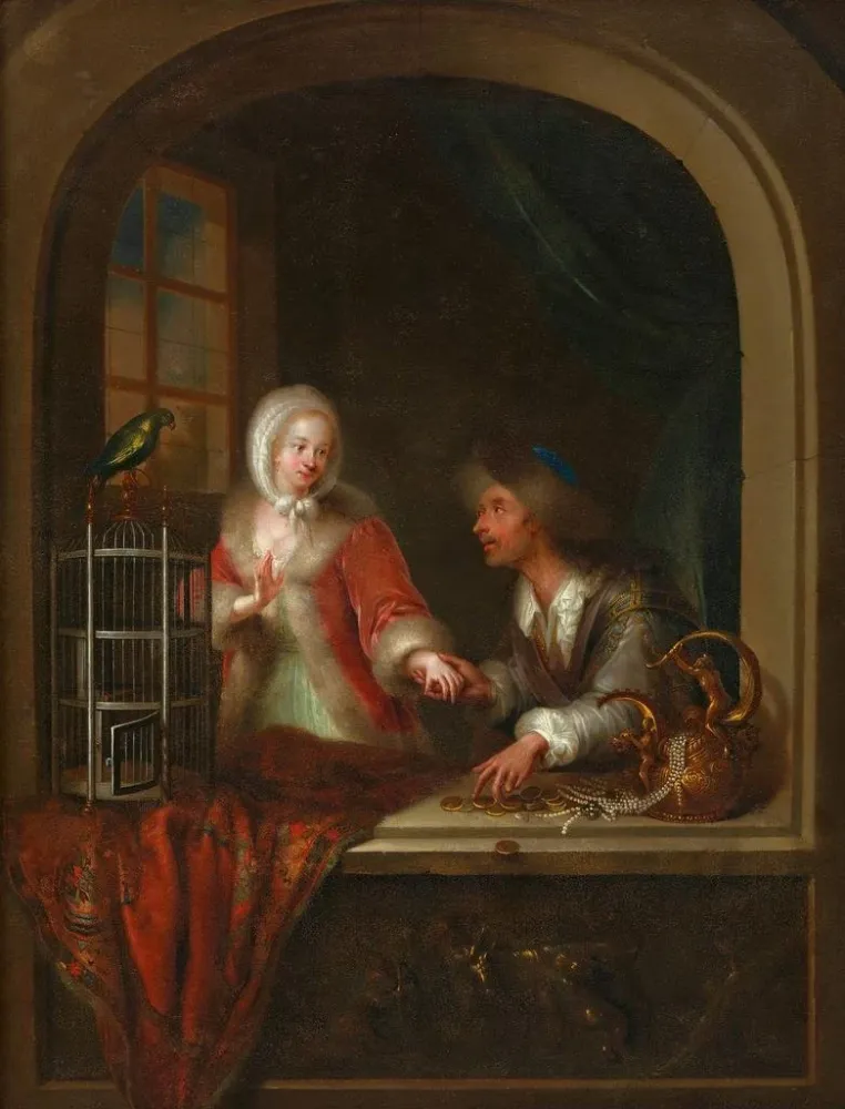 Maalaus Genre - Adam Johann Braun | Taidetuloste