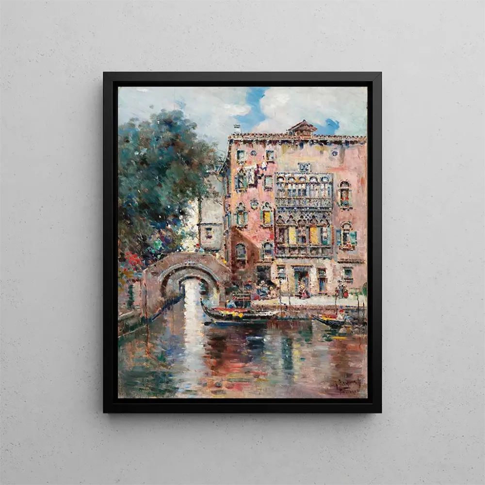 Maalaus Gondoles à Venise - Antonio Marí de Reyna Manescau | Taidetuloste