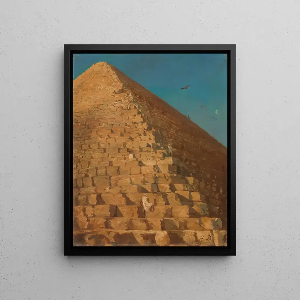Maalaus La Grande Pyramide de Gizeh - Adrien Dauzats | Taidetuloste