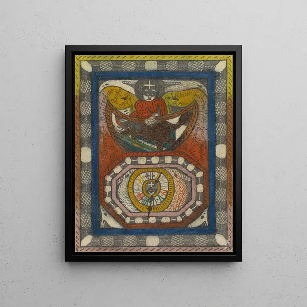 Maalaus GreatGrandEmperress ja GreatGrandGoddess Hellveetia Daali Intian satamassa - Adolf Wölfli | Taidetuloste