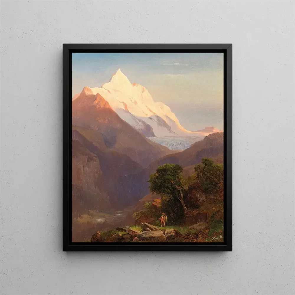 Maalaus Le Grossglockner - Anton Hansch | Taidetuloste